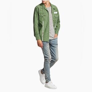 PURPLE BRAND Jeans distressed skinny Ripped button fly